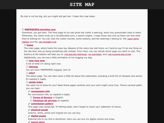 sitemap screenshot