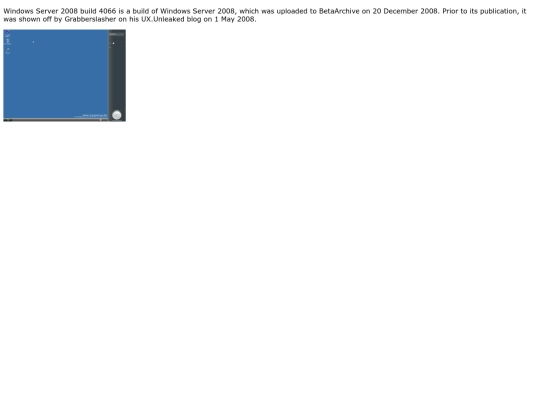 Server Builds/Pre-Reset/6.0.4066.main.040226-1010 screenshot