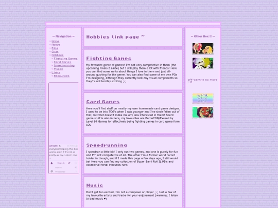 hobbies screenshot