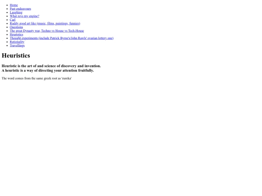 Heuristics screenshot