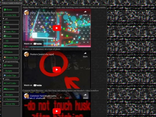 videos screenshot