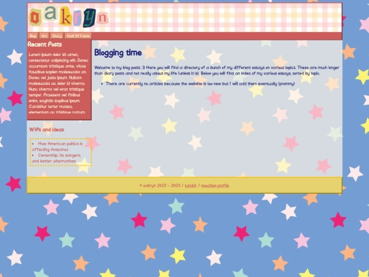 blog screenshot