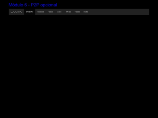 html/Menu screenshot