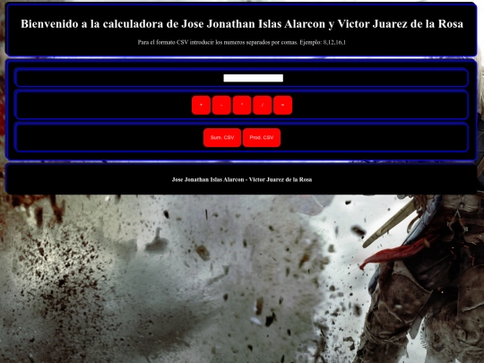 html/calcumod5 screenshot