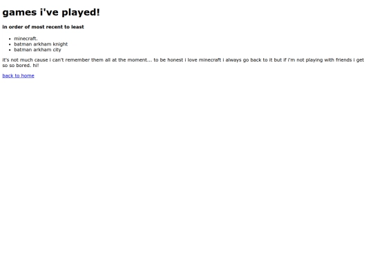games screenshot