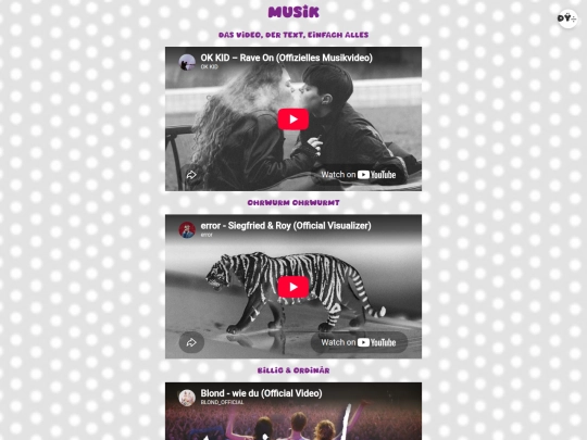 videos screenshot