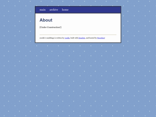 blog/about screenshot
