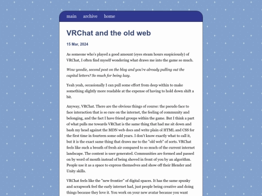 blog/posts/2024-03-15-VRChat-and-the-old-web screenshot