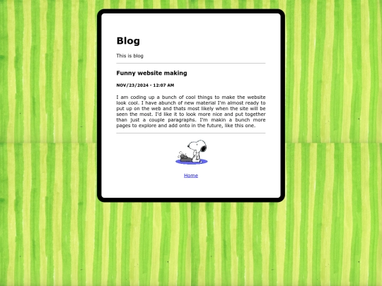 blog screenshot