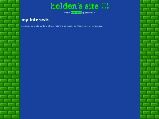 interests screenshot
