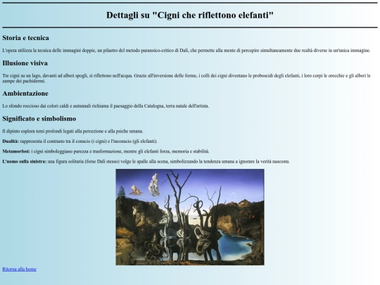 artista/approfondimento screenshot