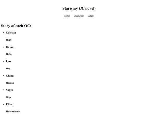 index screenshot