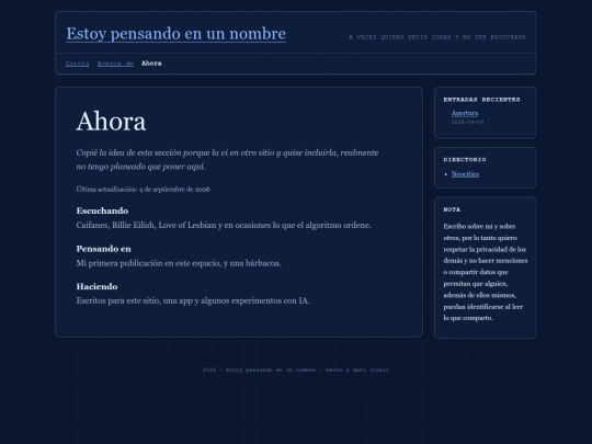 pages/ahora screenshot