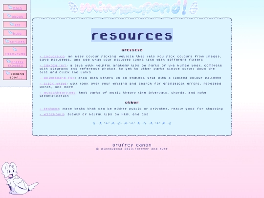 resources screenshot