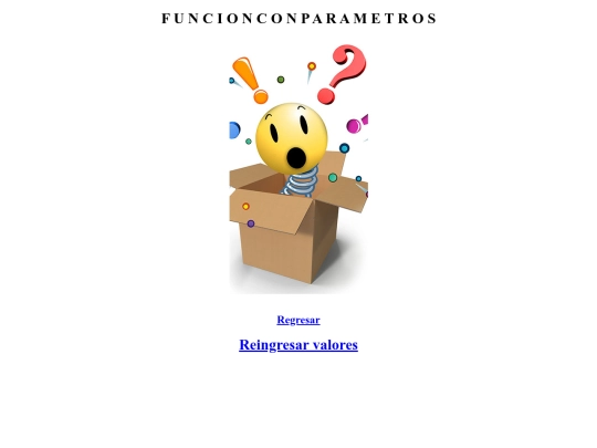 funcionconparametros screenshot