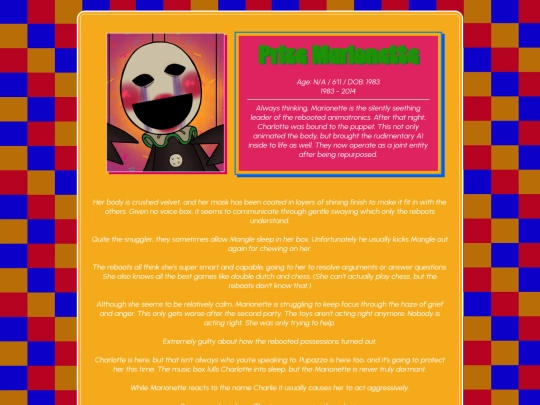 Play/Character Pages/87/Marionette screenshot
