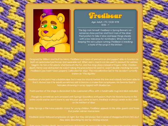 Play/Character Pages/Diner/Fredbear screenshot