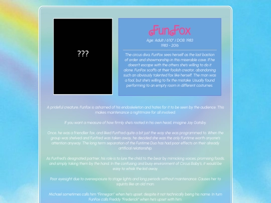 Play/Character Pages/cbear/FunFox screenshot