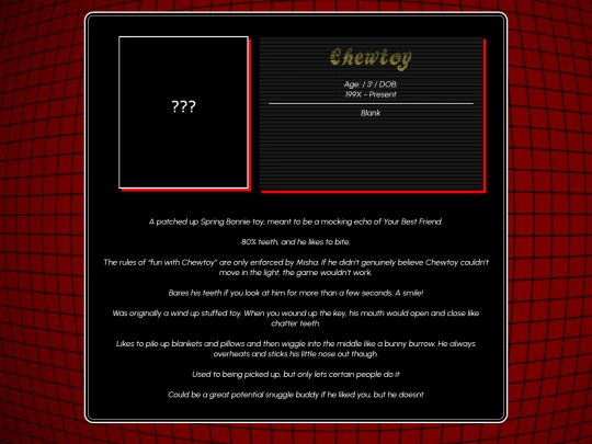 Play/Character Pages/home/Plushtrap screenshot