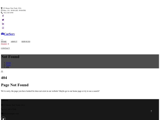 404 screenshot