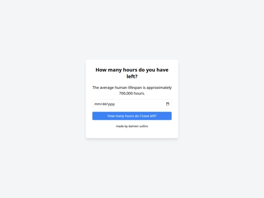 howmanyhours screenshot