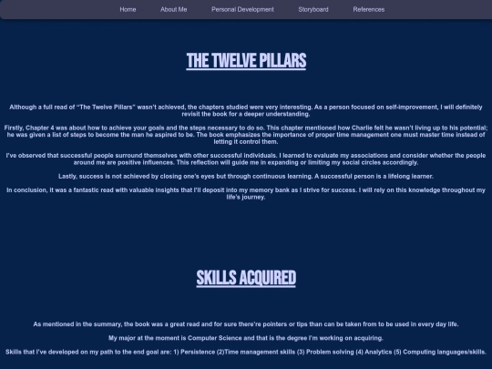 Personal Development screenshot