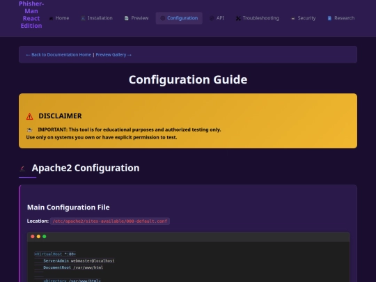 configuration screenshot