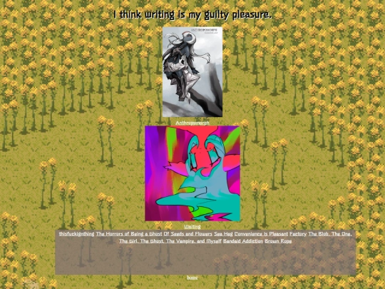 Writing screenshot