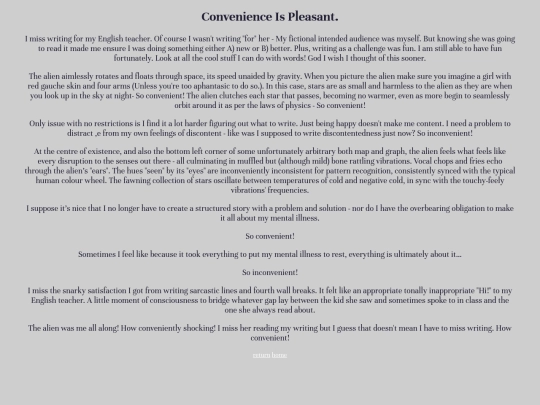 Writing_convenienceispleasant screenshot