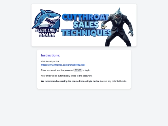 Sharkcourse /Coments/download screenshot