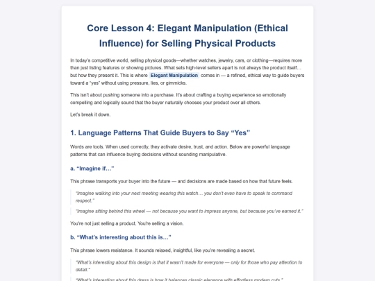 Sharkcourse /bonus/4ElegantManipulation screenshot