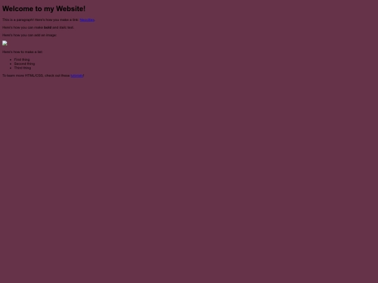 test screenshot