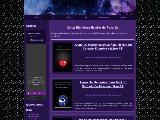 historias/stories screenshot