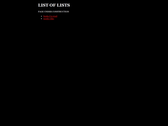 lists screenshot