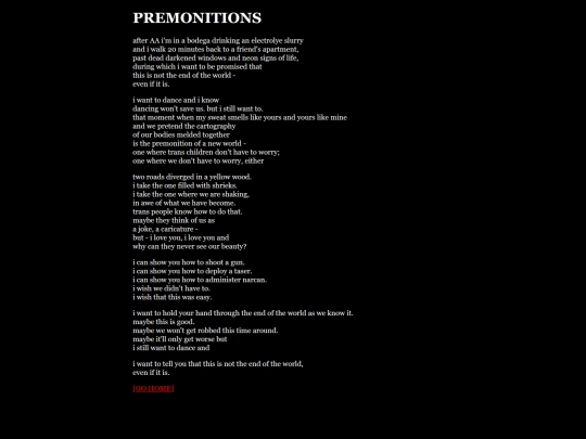 premonitions screenshot