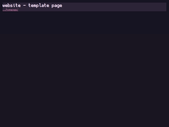 templatepage screenshot
