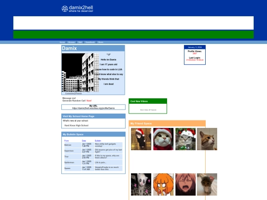 profile/Damix screenshot