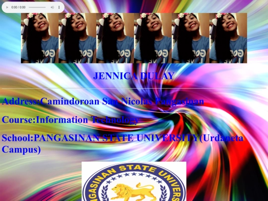 My Profile screenshot