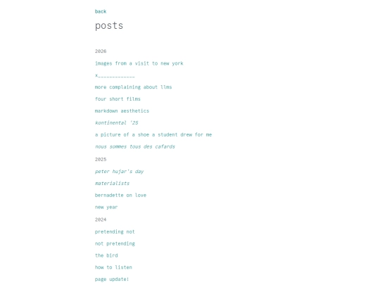 posts screenshot