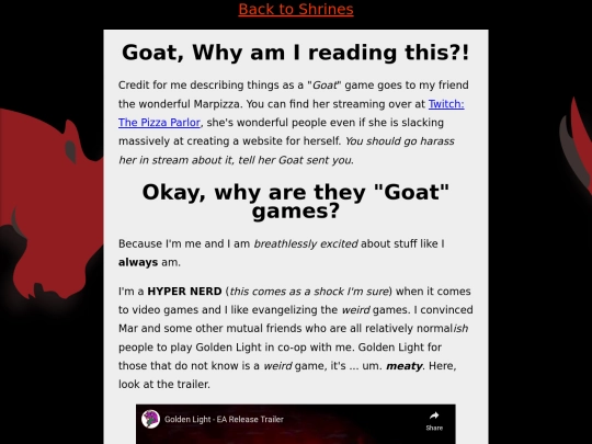 shrines/goatgames screenshot