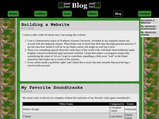 blog screenshot