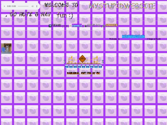 MYSTUPIDWEBSITE.COM/artwork screenshot