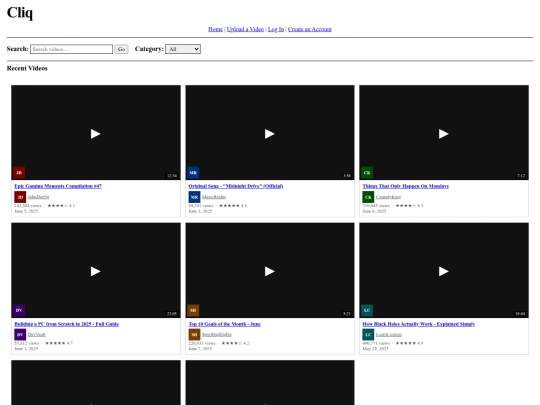 MYSTUPIDWEBSITE.COM/cliq screenshot
