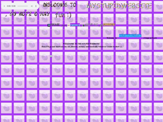 MYSTUPIDWEBSITE.COM/home screenshot