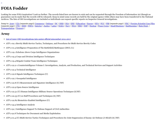 foia-fodder screenshot