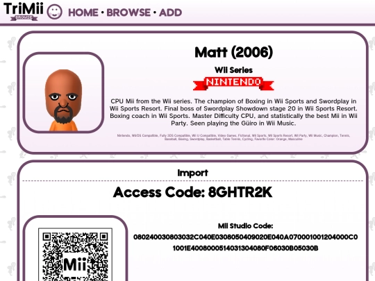 mii/WS-05-039 screenshot