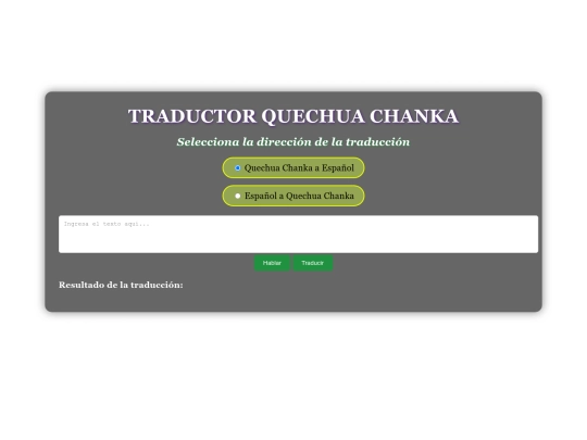 ATI (Asistente)/traductor-chanka screenshot