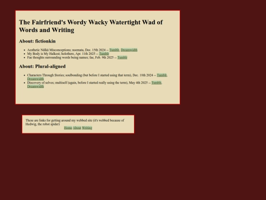 writing screenshot