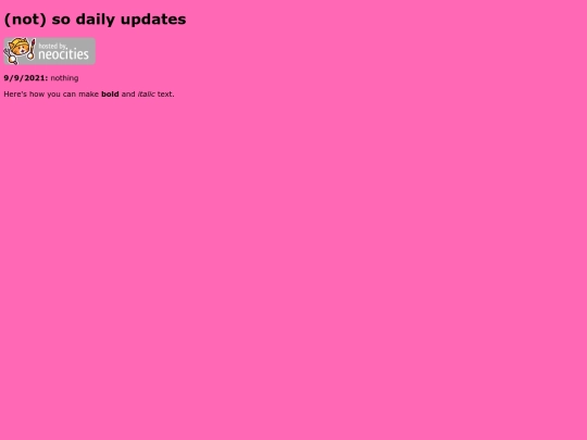 updates screenshot