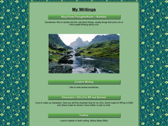 hobbiesandcreative/writings/writings screenshot